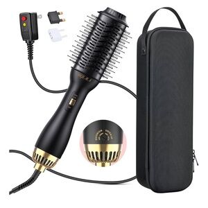 Hair dryer styler brush